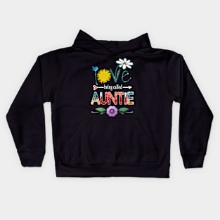 auntie i love being called auntie Kids Hoodie